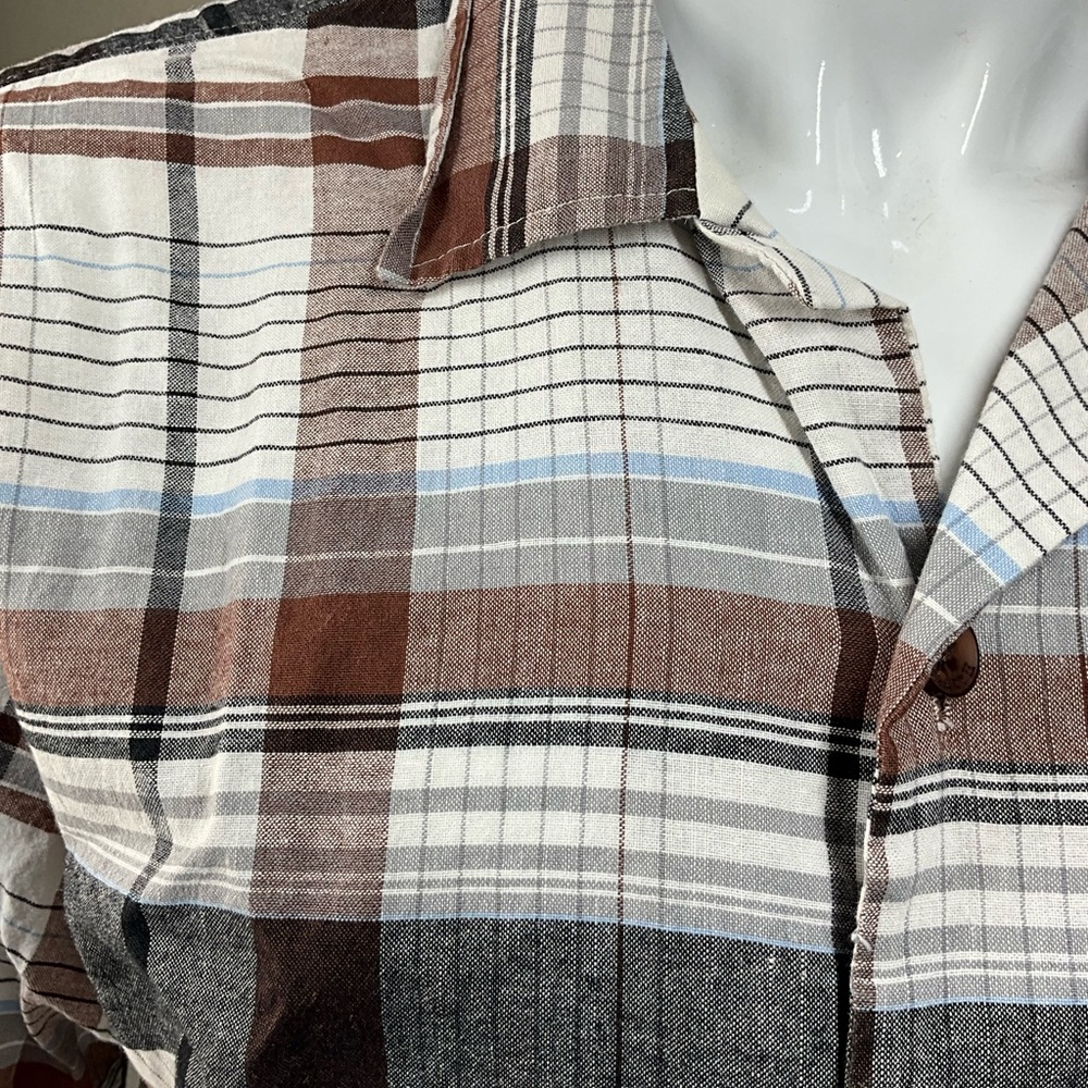 Steve Harvey Plaid Button-Up Shirt